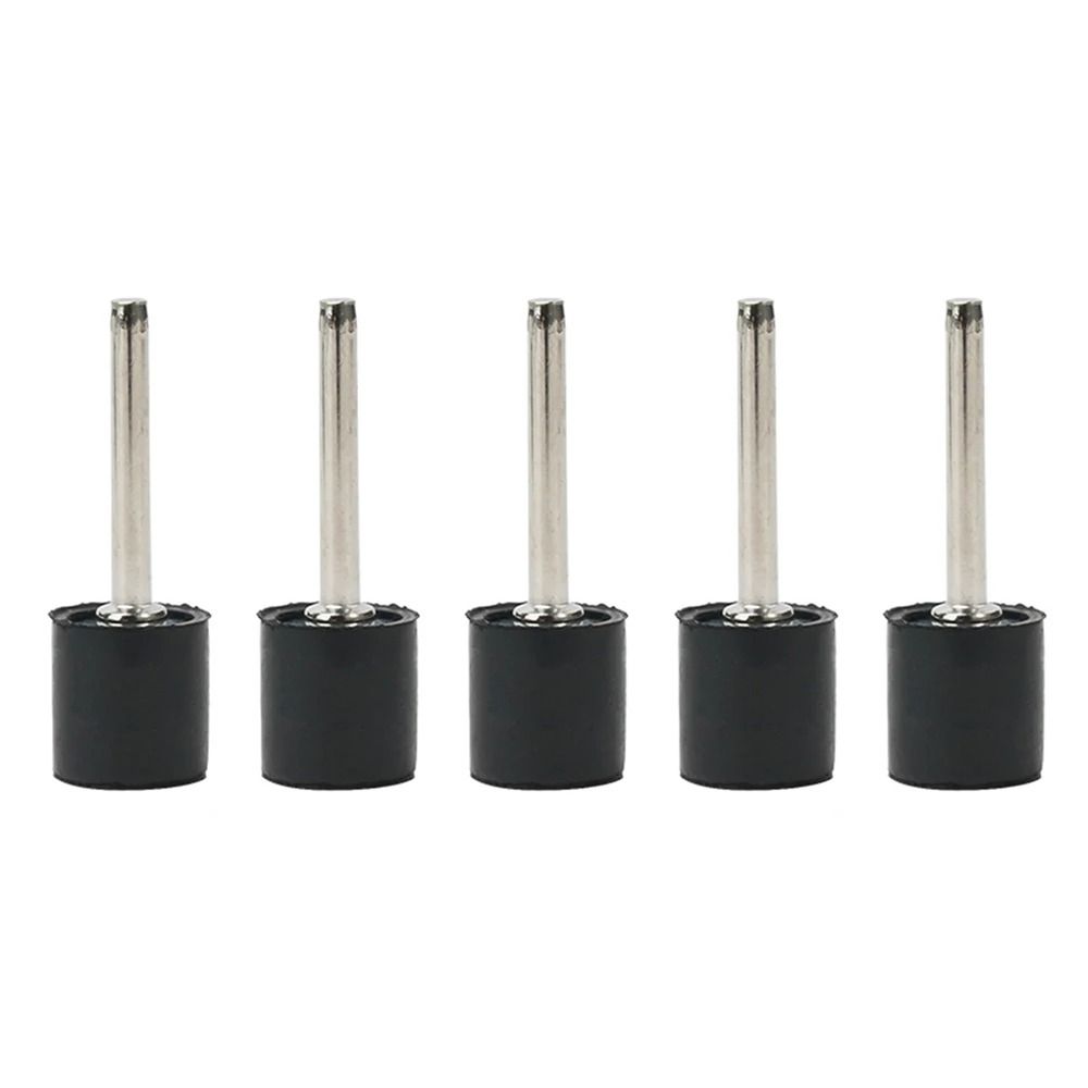 10Pcs/Set Durable 1/8inch Sanding Mandrels 6.35/9.5/12.7mm Rubber Sandpaper Circle Kit Grinder Drum Rod for Rotary Tool