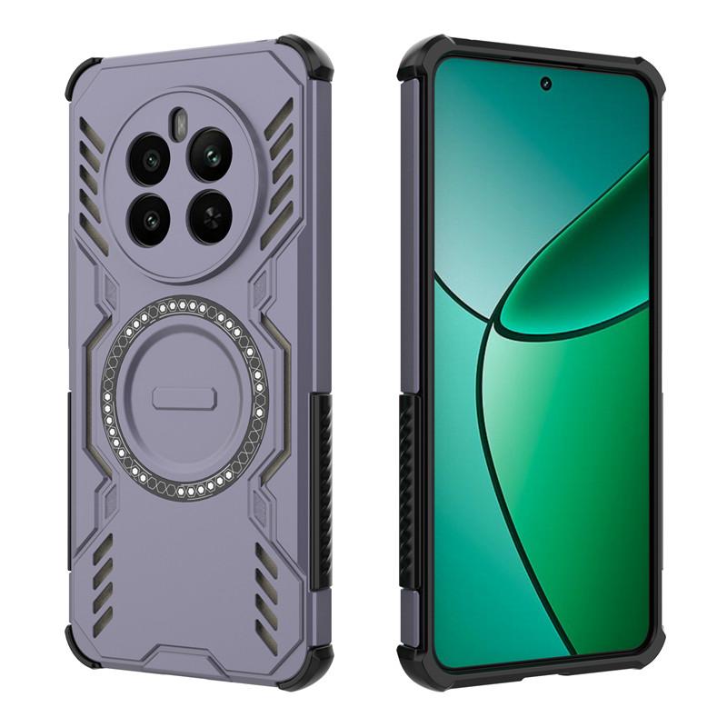 For Realme 12 Plus Case Realme 13 4G Cover Heat Dissipation Magnetic Wireless Charging Phone Cases Realme P1 Narzo 70 Pro Funda