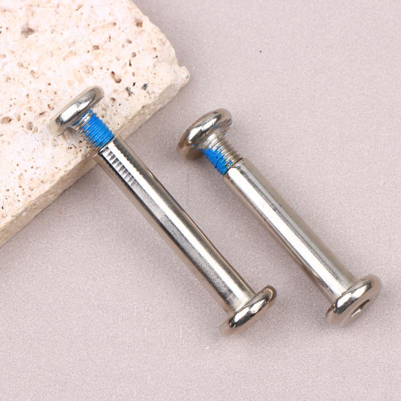 10 komplekti Rullslidošanas daļas Ass Vīriešu sieviešu skrūves Diametrs 6 mm * 31 mm / 36 mm Pieaugušam bērnam Brīvā slidošana Inlaina slidošanas riteņi