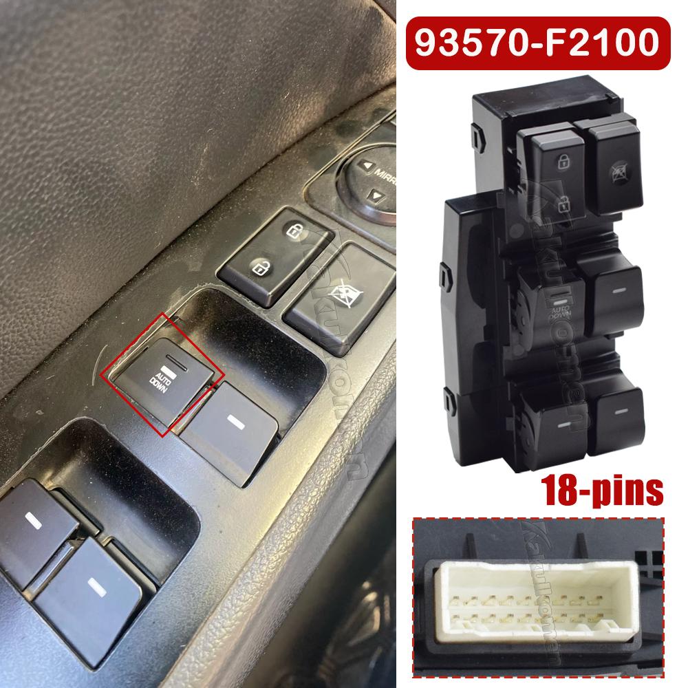 NEW Master Electric Power Window Switch Lifter Button Autodown For Hyundai Elantra 2017 2018   93570-F2100 93570-F2000