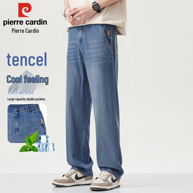 

Мужские летние джинсы прямого кроя из тенселя Pierre Cardin 32