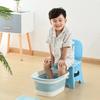 Plastic Foldable Bucket Foot Bath Bucket Bathroom Foot Wash Basin Laundry Buckets Portable Folding Water Container Large