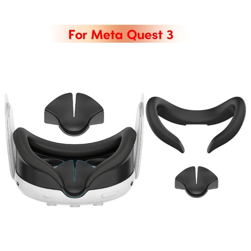 Rutschfeste Griffabdeckung für Quest3 Virtual Reality Headset-Abdeckung, schweißfeste und kratzfeste Hülle