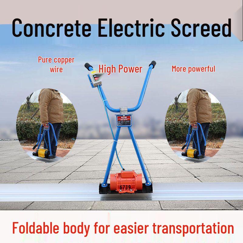 Electric 220V Rechargeable Concrete Vibrating Screed Leveler