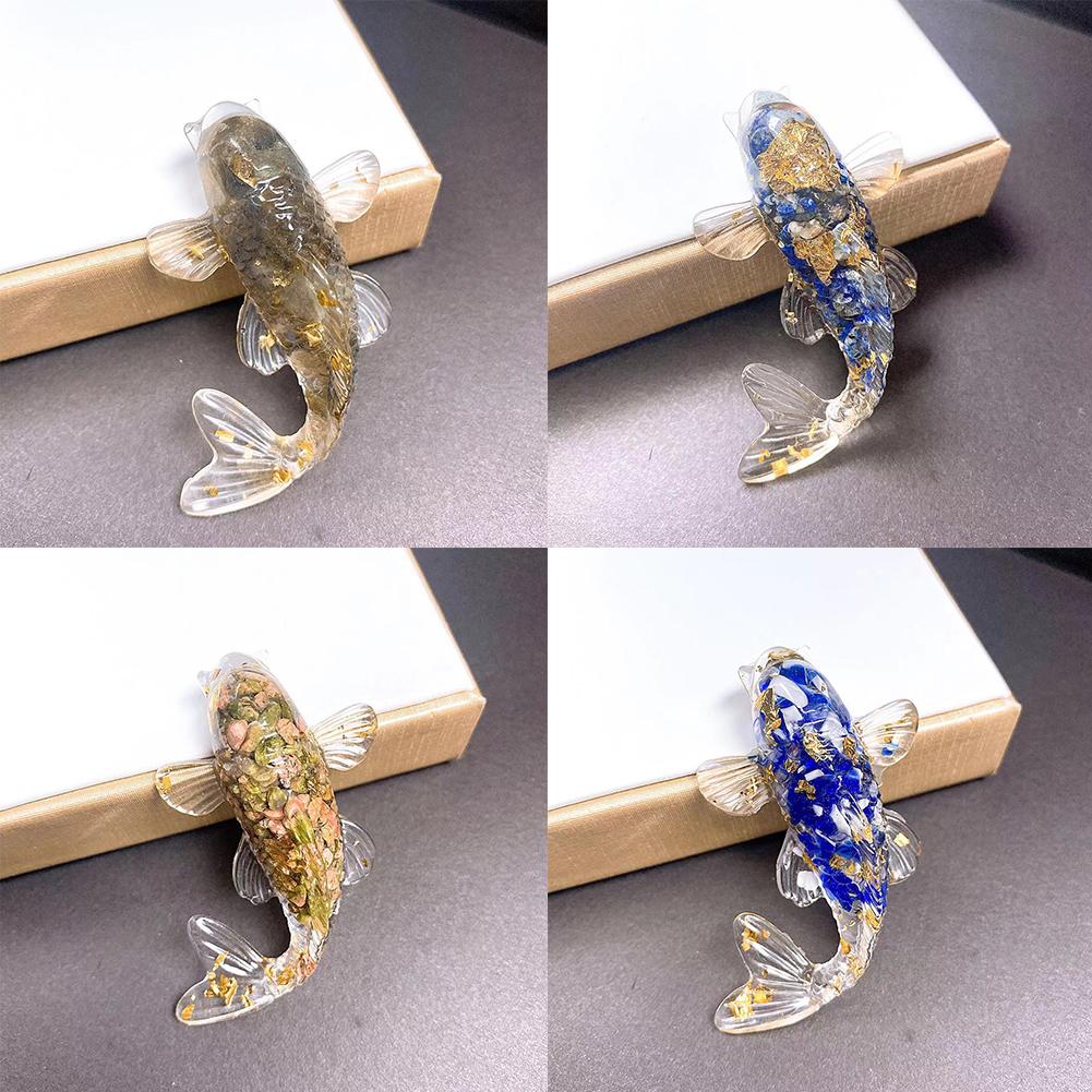 Charming Fish Ornament for Car and Home Decor Crafted from Natural For Crystal