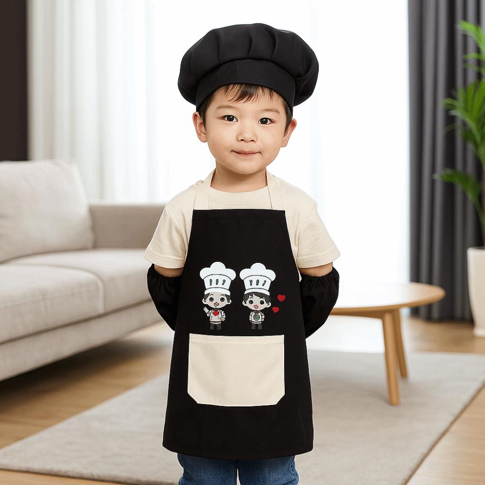 3pcs/set Washable Arm Sleeve Hat Adjustable Waterproof Apron Comfortable Chef Apron DIY Projects