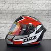 ORZ-Night Vision Single Lens Full Face Helmet Lightweight Breathable Motorcycle Racing Anti Glare Night Riding Crash Helmet