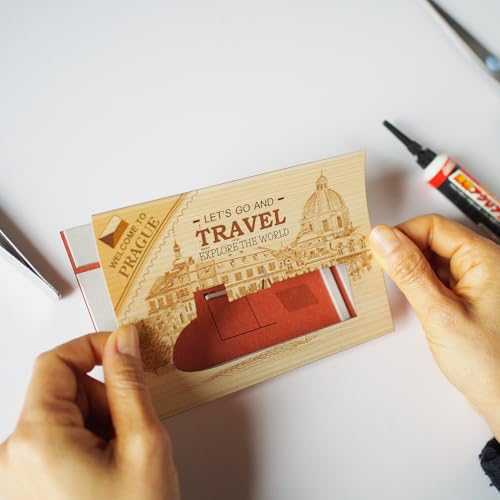 KINOWA "World Travel" Quilling Car Kit, Original Handmade Kit, Classic Car, Made In Japan