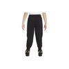 Nike Kids Knitted Sports Pants Sportswear Icon Fleece Small Embroidery Pattern Casual Mid Waist Kids Bottoms Black HF7134-010