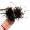Luxury Black Feather Claw Hair Clip for Women's Updo Hairstyles