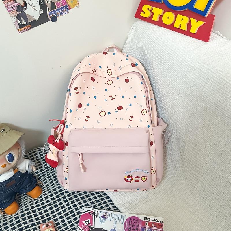 Spring New Schoolbag Korean Ins High Value Primary and Secondary School Students Light Backpack Fresh and Sweet Soft Girl Backpack