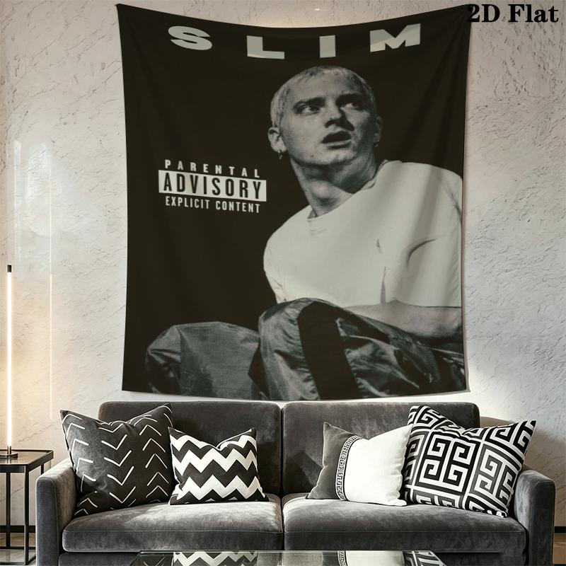 Eminem Wall Tapestry Aesthetic Wall Hanging Printed Fabric Blanket Decorative Tapestries for Bedroom Living Room Home Decor
