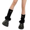 Girl Lolitas Leg Warmers Y2K Destroyed Knitted Flared Leg Sleeve Goth Baggy Cuffs Ankle Heap Socks JK Uniform Foot Cover