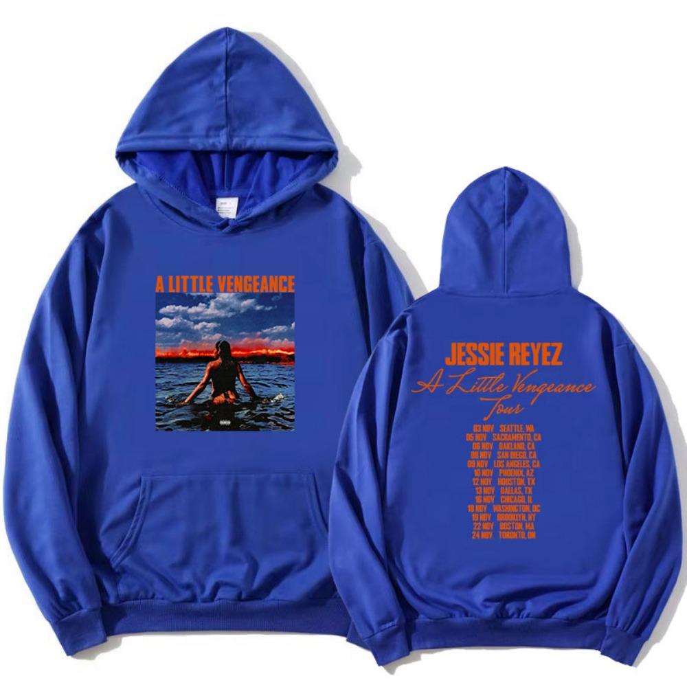 A LITTLE VENGEANCE Tour 2026 Hoodies Sängerin Jessie Reyez Design Print Sweatshirt Langarm Mode Kapuzenpullover Lässiges Oberteil