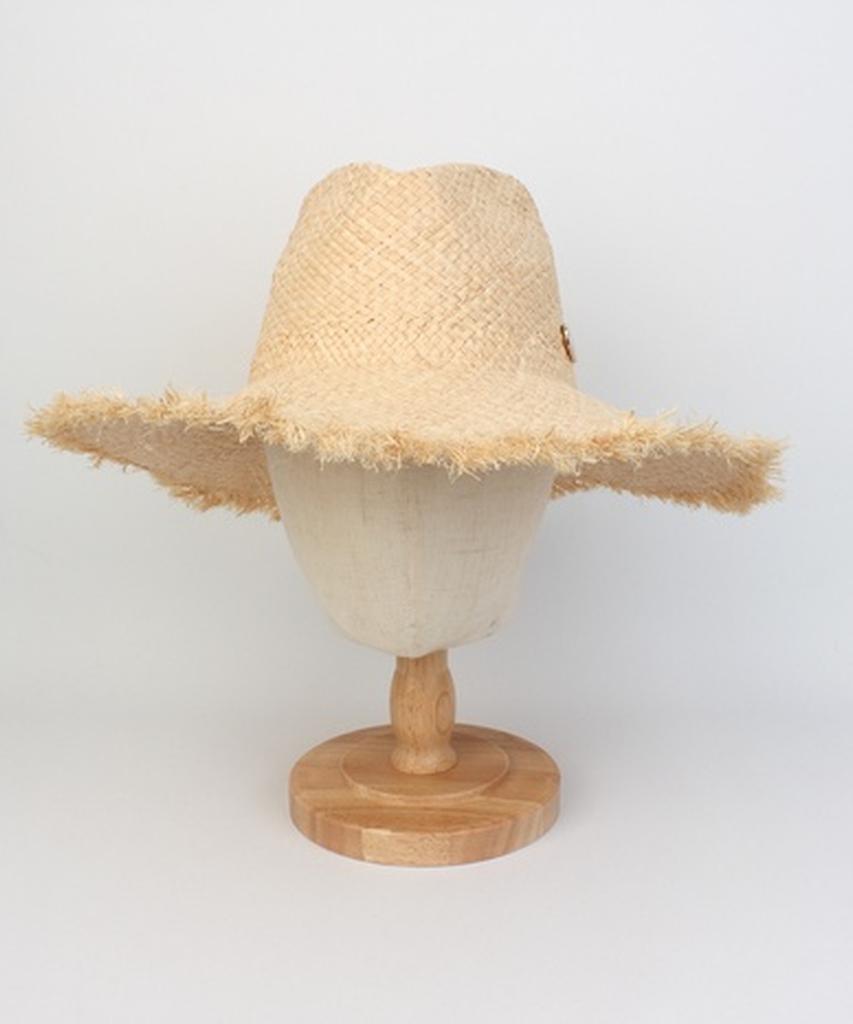 Yunibeosyeolkemiseuteuli Soft Natural Raffia Fedora Panama Hat