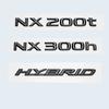 PHL1  3D Glossy Black ABS Letters Emblem Car Trunk Logo Sticker Badge For Lexus NX200 NX300 NX200t NX300h HYBRID Auto Accessories