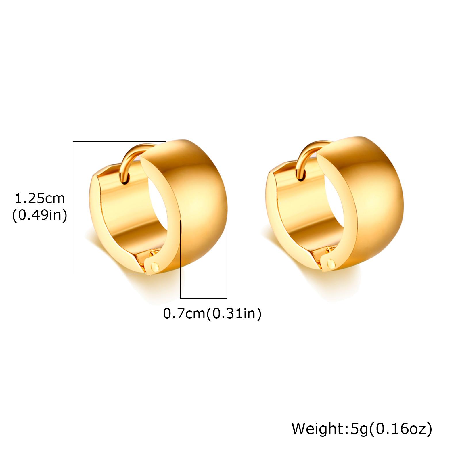 

Punk Stainless Steel Huggie Earrings for Men, Fashion Unique Small Hoop Earrings, Waterproof Hypoallergenic Jewelry