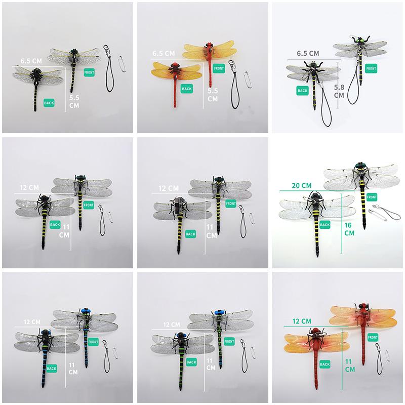 1pc Simulation Dragonfly Insect Model Hanging Ornaments Realistic Insects Dragonfly Model For Garden Farm Home Decoration