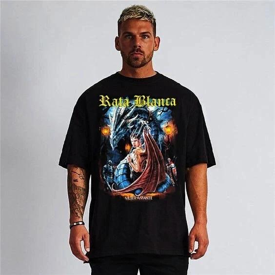 RATA BLANCA ROCK EN ESPANOL BLACK T-Shirt Men s SIZES XXXXL