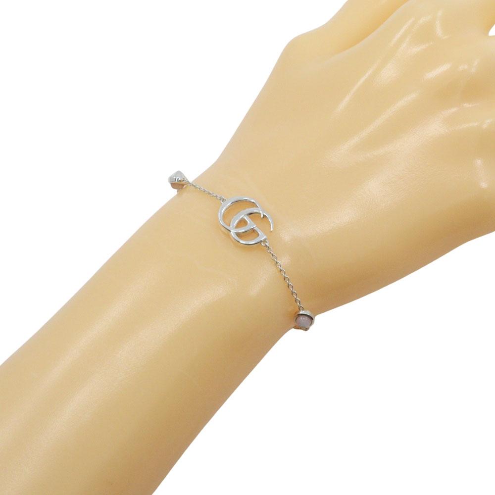 GUCCI Double G Bracelet Silver925/Mother of pearl 6.3g Women Used