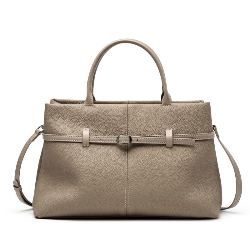 High-end genuine leather handbag for women, 2025 new spring-summer large-capacity commuter platinum bag, ladies' bag, briefcase