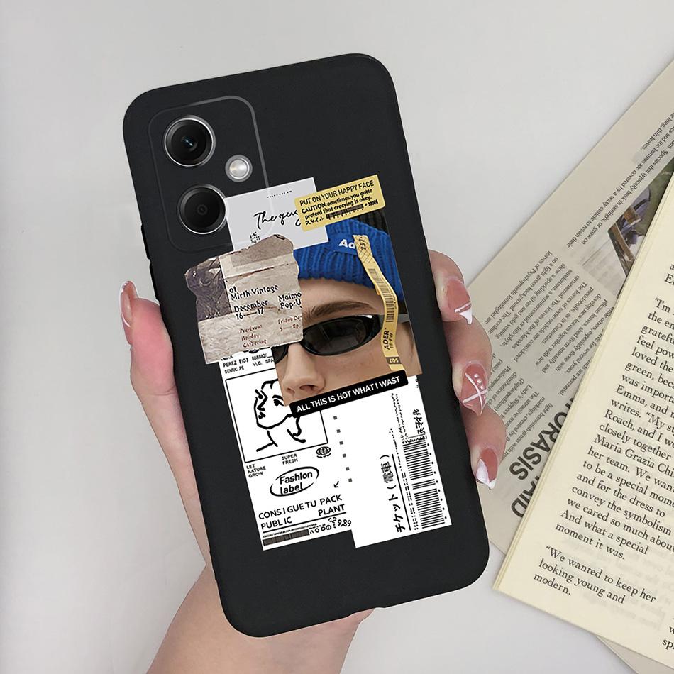 Case For Xiaomi Redmi Note 12 Pro 4G 5G Girl Phone Shell Soft TPU Anti Drop Back Cover Bumper For Redmi Note12 12Pro Coque Funda