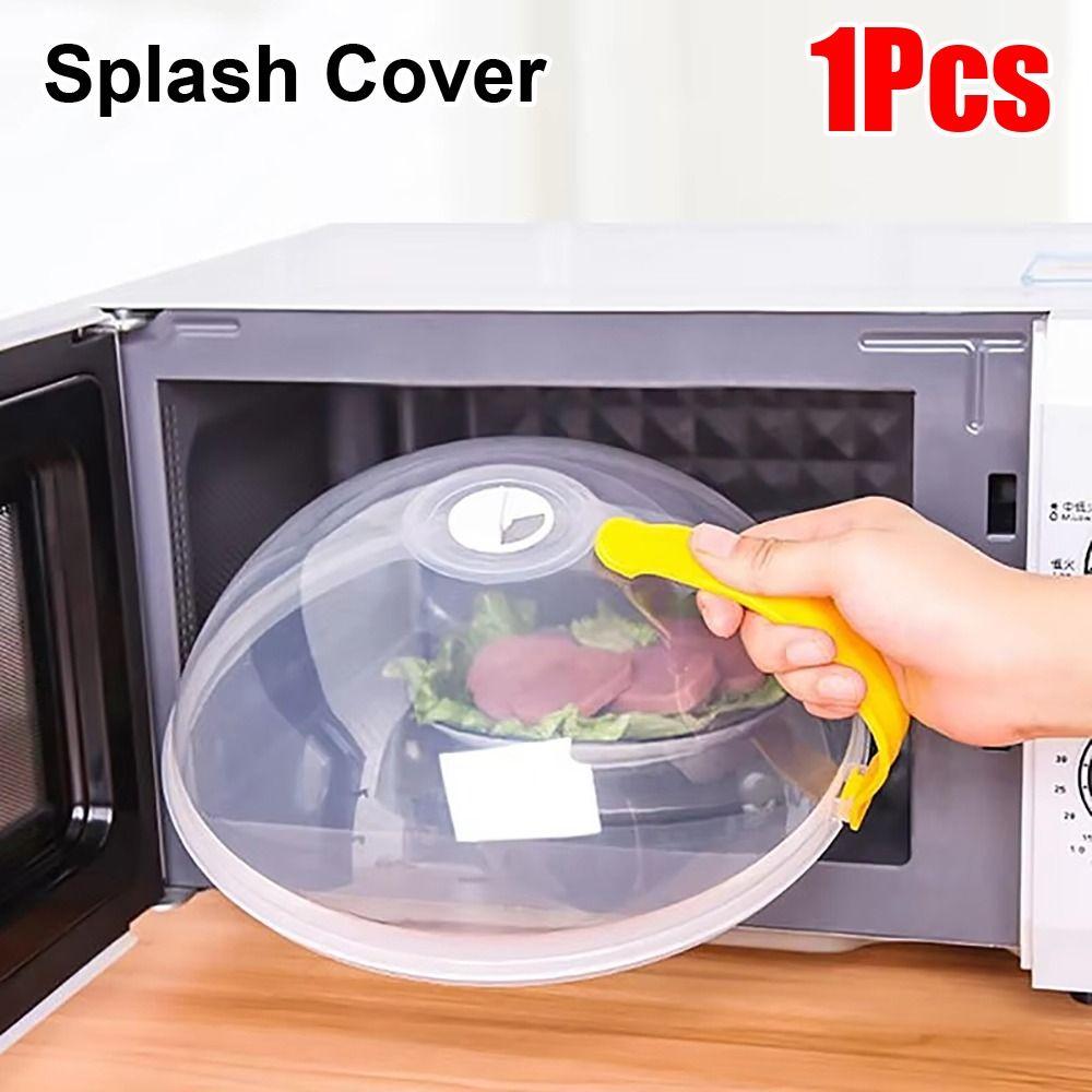 

1Pcs Anti Splatter Microwave Heating Splash Cover Plastic Kitchen Splash Lid Heating Sealing red