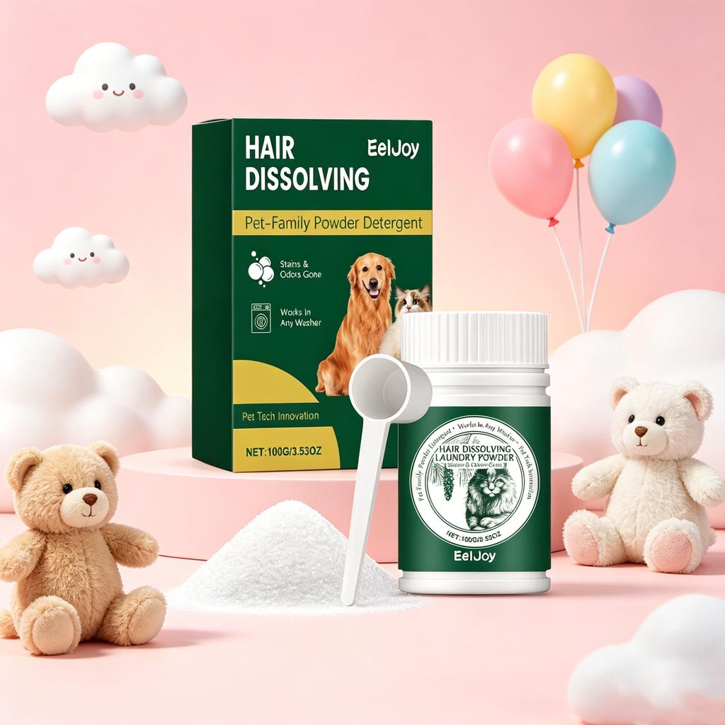 Dissolve Pet Hair Powder For Washing Machine Reduce Cat Hair Pet Clothing Household Safe Dog And Cat Hair Dissolving Cleaners