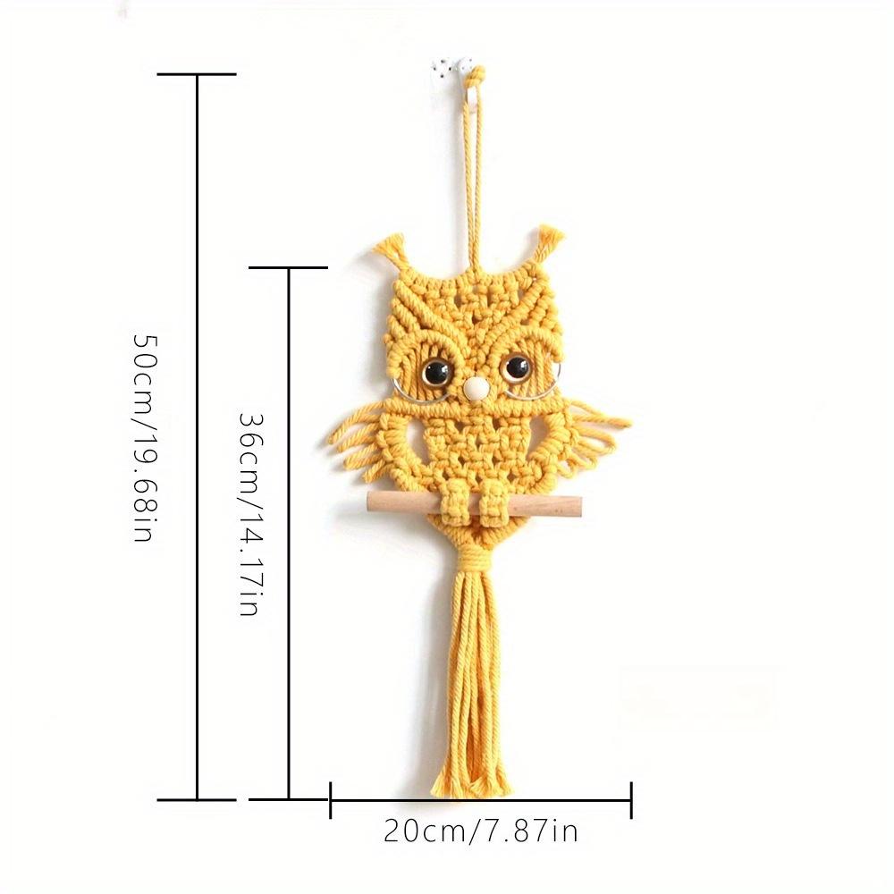 1pc Owl Pendant Handwoven Tapestry Bohemian Home Decor Room Wall Decor Suitable As a Gift for Friends and Family