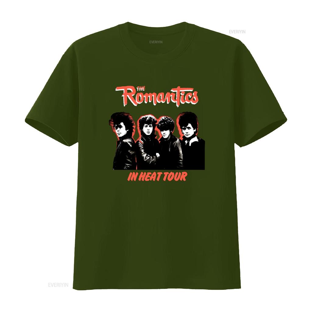 80s Retro The Romantics In Heat Tour New Wave Band T Shirt Vintage Washed Stretched Designer Clothes Fashion