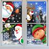 Christmas Cartoon Electrostatic Wall & Window Stickers for Kitchen & Cabinets