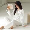 Pajamas Women's Spring and Autumn Pure Cotton Long-sleeved New Floral Thin Mother Advanced Sense Can Be Worn Outside Cool Cotton Suit