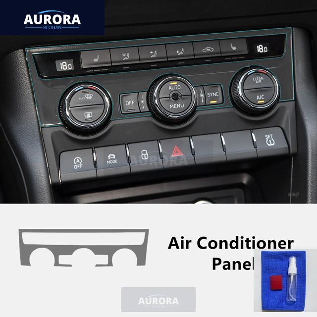 

For SKODA KAROQ 18-21 Car Interior Center Console Transparent TPU Protective Film Anti-scratch Repair Film Accessories Refit For Air Panel
