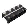 Barrier Terminal Strip Block 400A 600V High Current Dual Row Locking Terminal Strip with Cover for