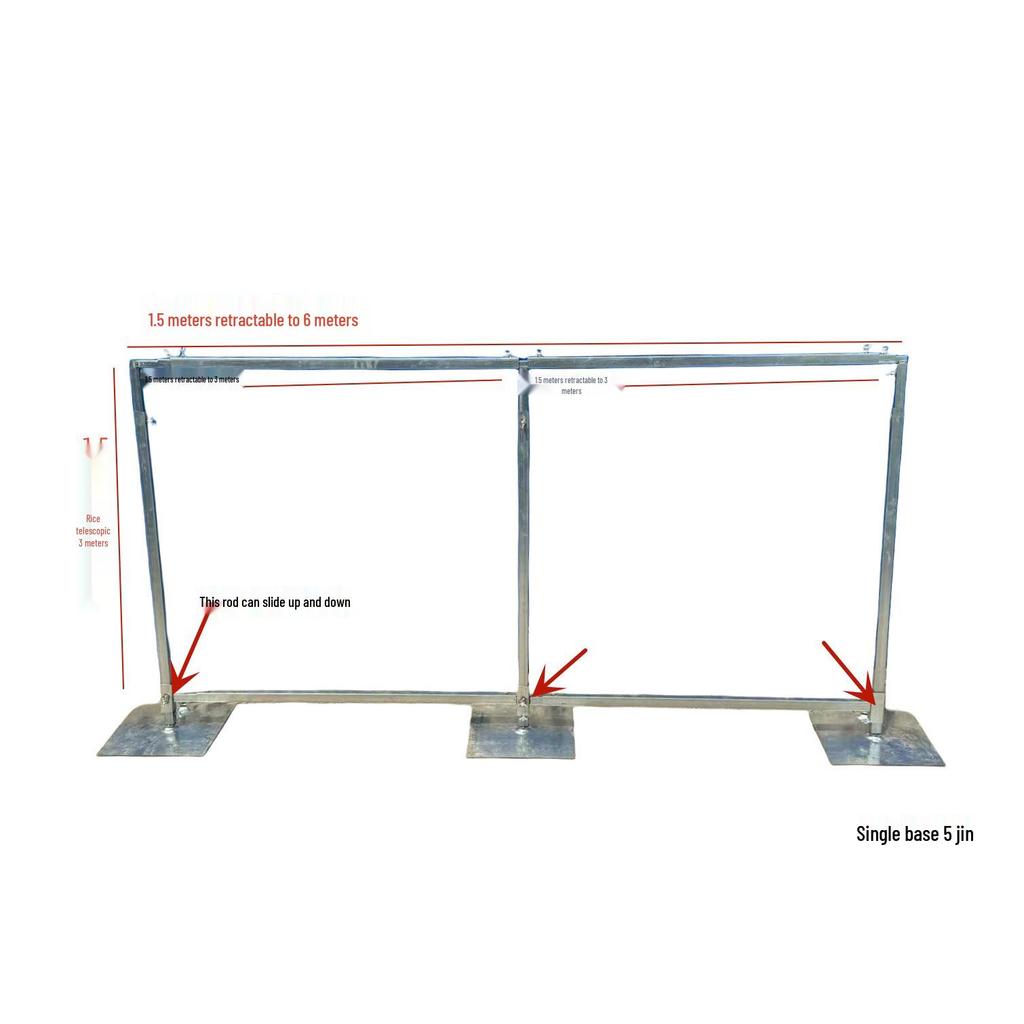 Retractable Iron Wedding Prop Stand for Sign-In Backgrounds