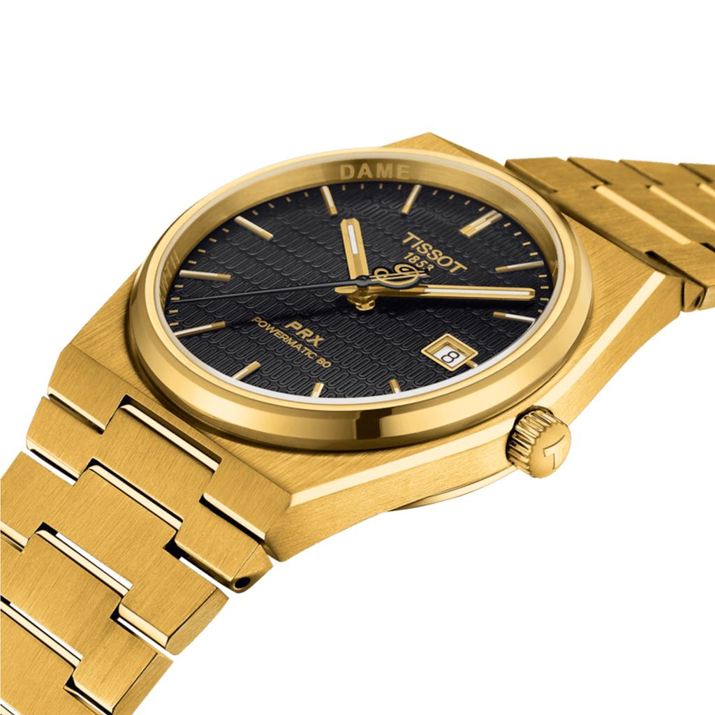 Tissot Edelstahl schwarzes Zifferblatt Herren Modeuhr T137.407.33.051.00