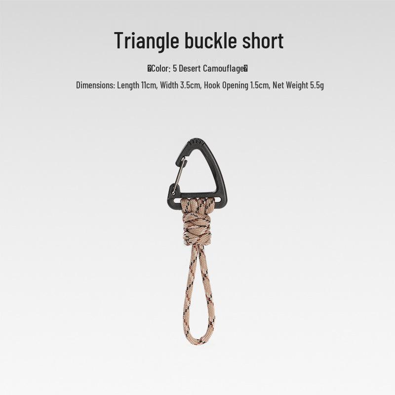 Sju-strängad Paracord Nyckelring Lanyard: Anti-förlust, Utomhuscamping, Multifunktionell med Karbinhake & Snabbspänne.