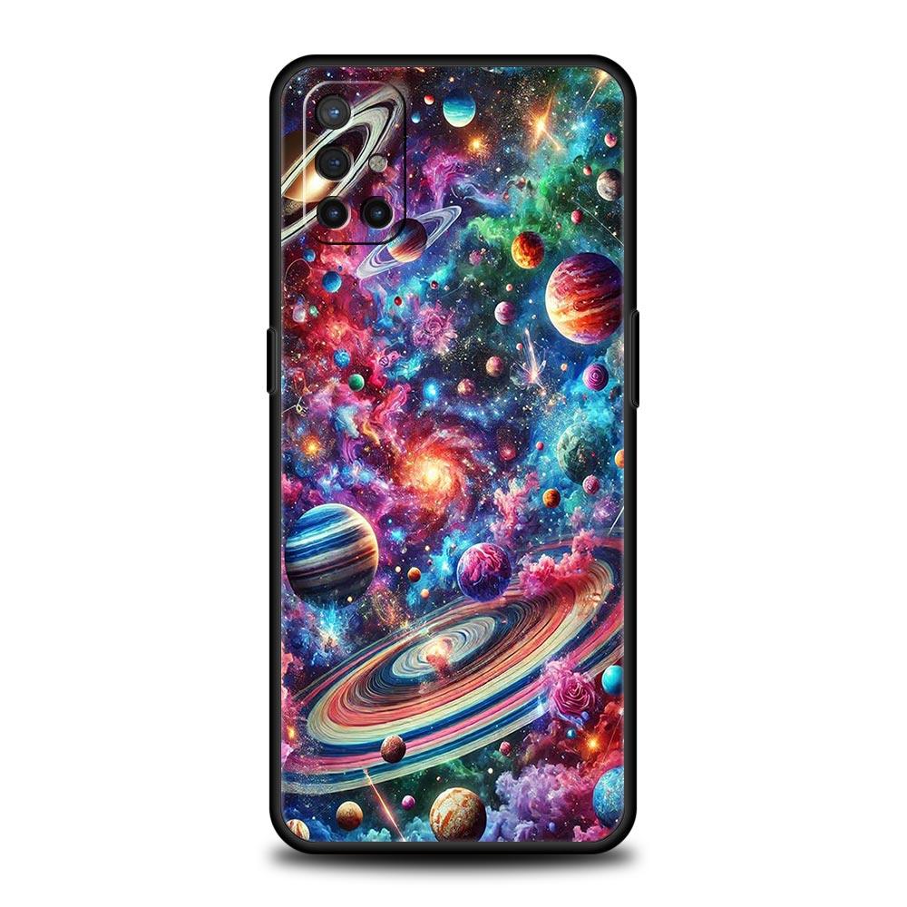 

Universe Starry Sky Moon Phone Case For Oneplus 13R 13 12R 11 10T 10R Nord N100 N200 N10 10 9 9R 9RT CE 3 2 Z Pro Soft TPU Cover OnePlus 9 Pro