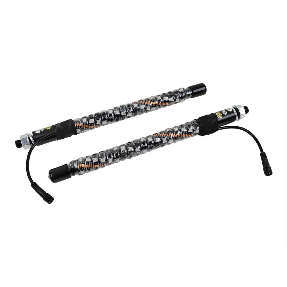 RGB Spiral Whip Light Pair for Truck SUV Jeep