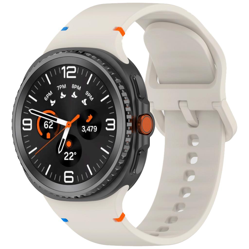 Sports Silicone Strap For Samsung Galaxy Watch 8 40mm 44mm Official Stitch Bracelet Wristband Galaxy Watch 8 Classic 46mm Correa