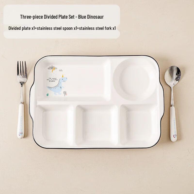 Four-Compartment Ceramic Divided Plate