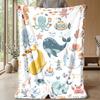 Ocean Friends Adventure 5 Theme blanket Lightweight Warm Flannel Blanket Decorative Throw Blanket for Home Decoration