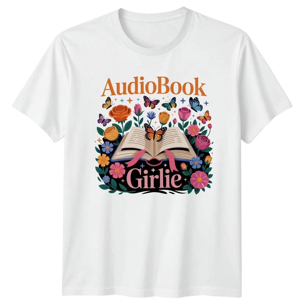 Audiobook Girlie Unisexs TShirt Audiobook Listener Books Birthday Gift For Her S