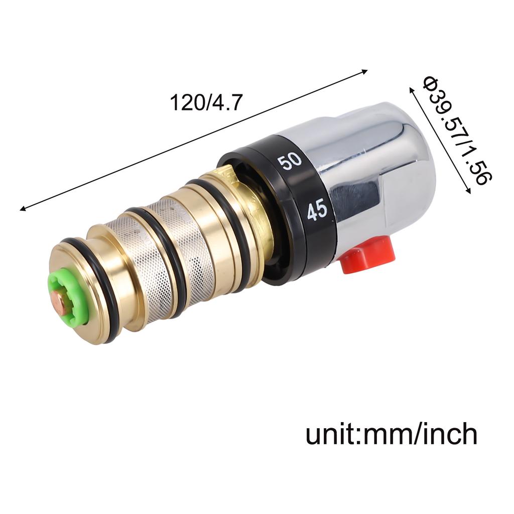 Thermostatic Mixer Valve Repair Kit Temperature Range Valve Handle Water Brass Intelligent Saving Single Lever