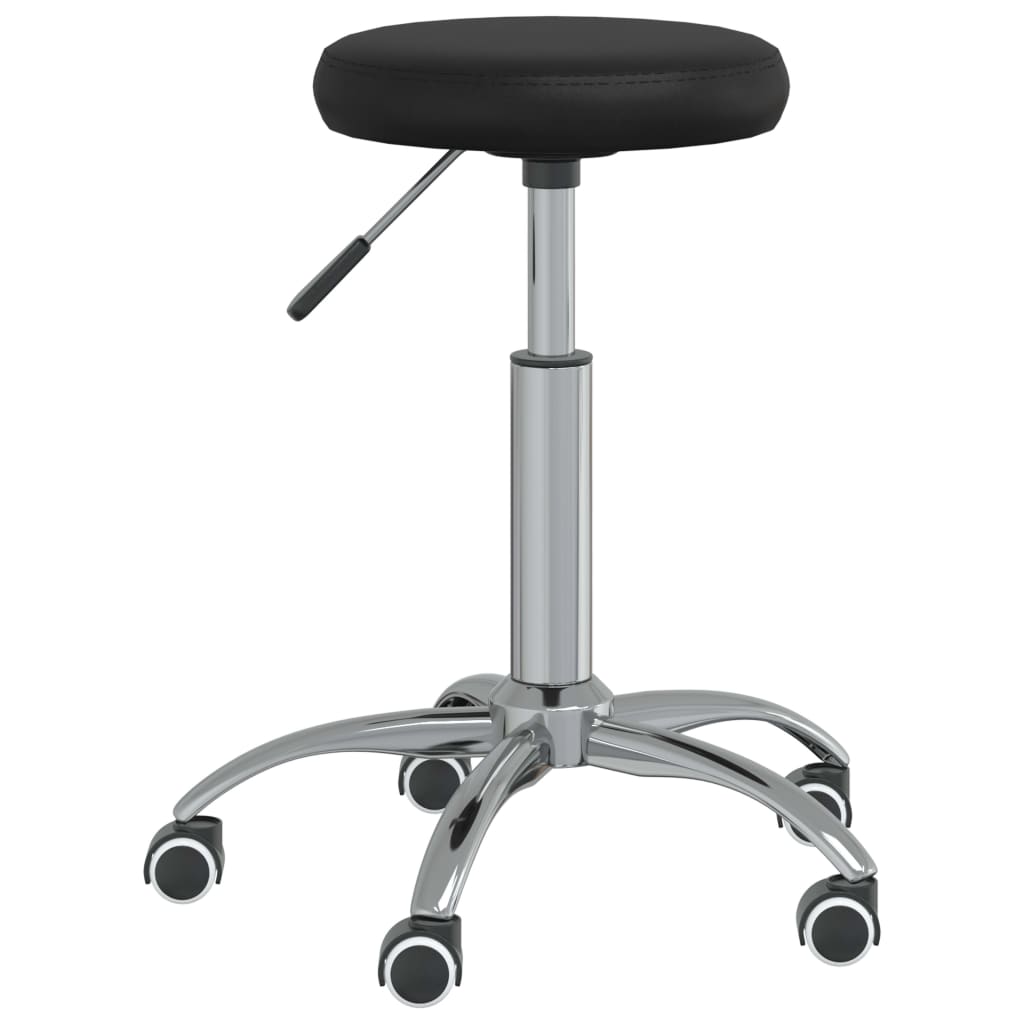 Massage Stool Faux Leather Black