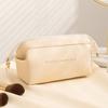 Convenient Cosmetic Organizer Smooth Surface Faux Leather Storage
