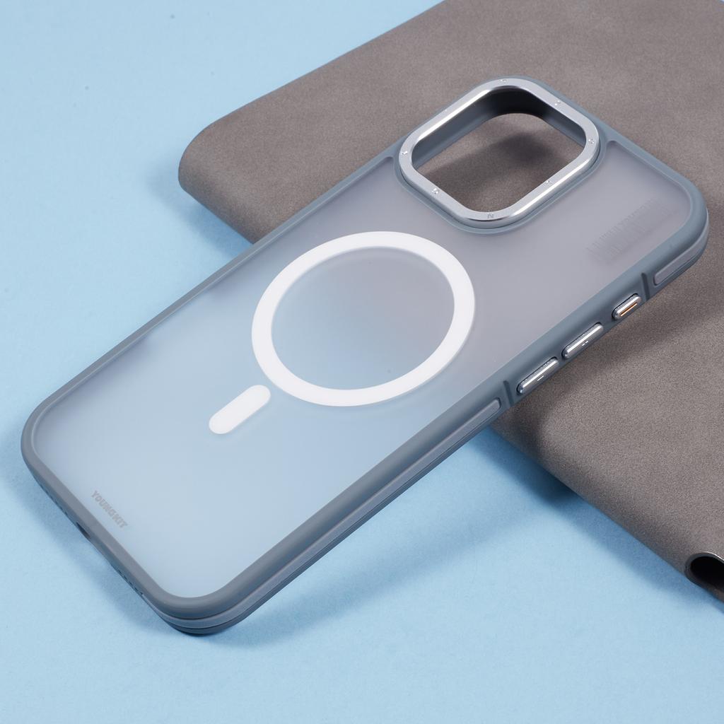 YOUNGKIT For iPhone 16 Pro Max Case Compatible with MagSafe PC+TPU Anti-Fingerprint Phone Cover
