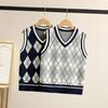 British Style Autumn/Winter Knit Vest for Primary and Secondary School Students