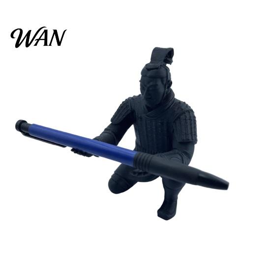 Durable Plastic Pen Stand Terracotta Warrior Desk Decor, 3D Printed Soldier for Home Study Holder Office, Creative Ancient Pencil Holder, Office