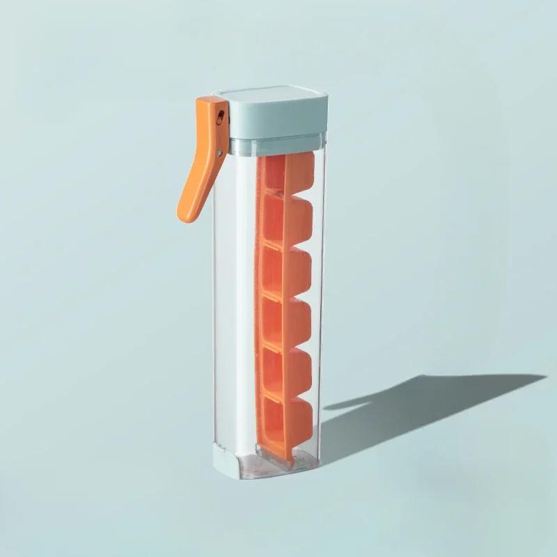 1 PC One Hand Press 6 Compartment Small Ice Compartment  Ice Storage Container Ice Cube Maker